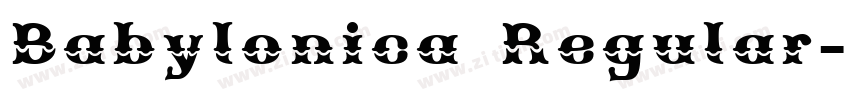 Babylonica Regular字体转换 Babylonica Regular字体转换